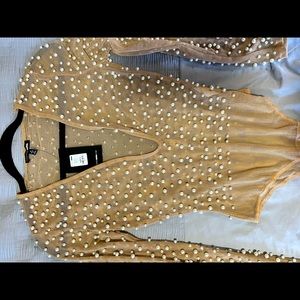 Pearl detailed bodysuit Fashionnova size small
